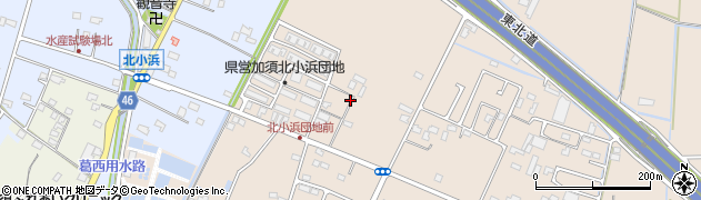 埼玉県加須市北小浜周辺の地図