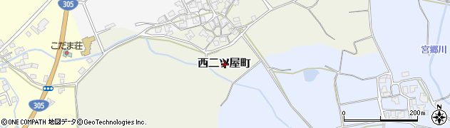福井県福井市西二ツ屋町周辺の地図