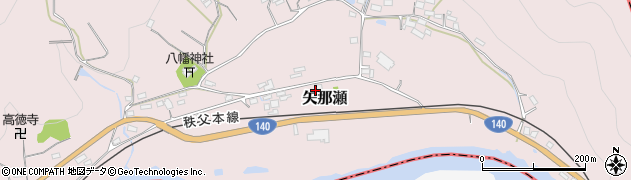 埼玉県秩父郡長瀞町矢那瀬467周辺の地図