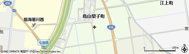 福井県福井市島山梨子町13周辺の地図