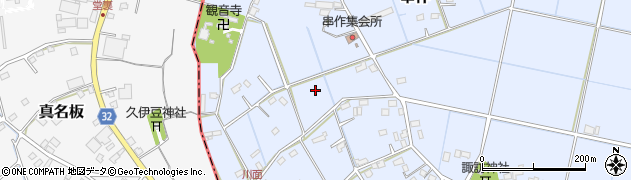 埼玉県加須市串作周辺の地図