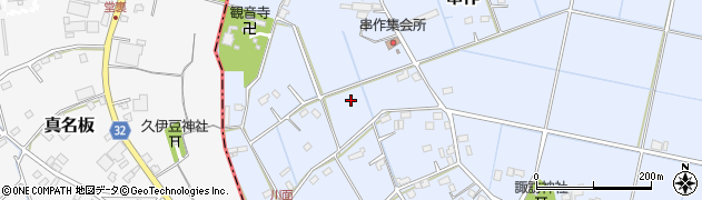 埼玉県加須市串作周辺の地図