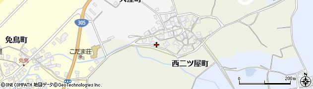 福井県福井市西二ツ屋町8周辺の地図