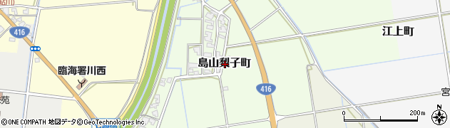 福井県福井市島山梨子町周辺の地図