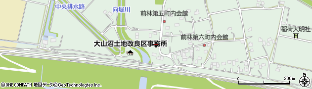 茨城県古河市前林392周辺の地図