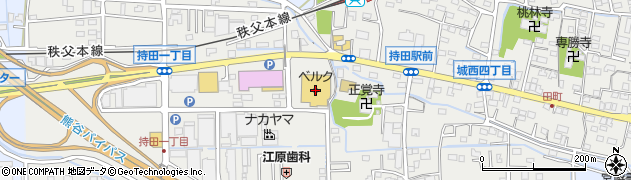 ベルク行田城西店周辺の地図