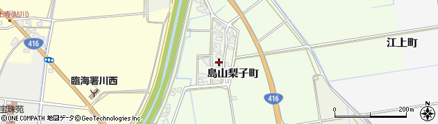福井県福井市島山梨子町11周辺の地図