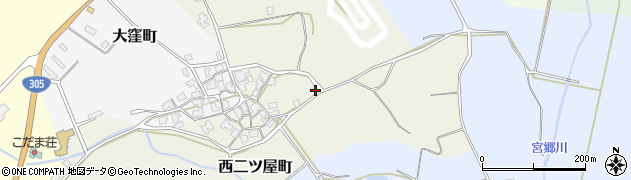 福井県福井市西二ツ屋町5周辺の地図