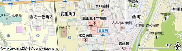 岐阜県高山市天満町周辺の地図