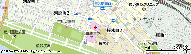熊谷市立文化センタープラネタリウム館周辺の地図