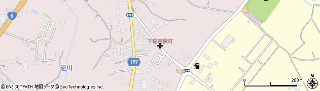 下稲吉横町周辺の地図