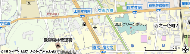 岐阜日産自動車株式会社カーパレス高山周辺の地図