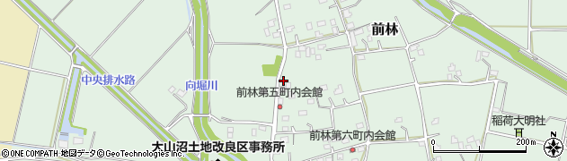 茨城県古河市前林424周辺の地図