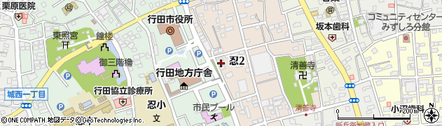 行田ゼミナール本校周辺の地図