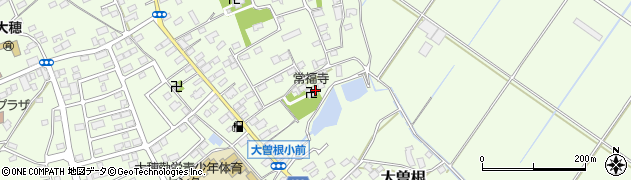 茨城県つくば市大曽根周辺の地図