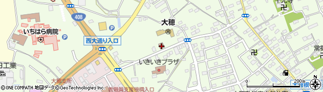 大穂郵便局周辺の地図