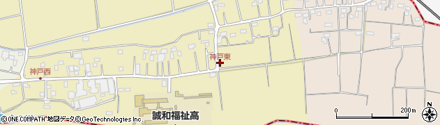 神戸東周辺の地図