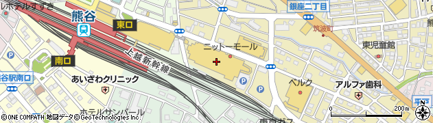 ヤオコー熊谷ニットーモール店周辺の地図