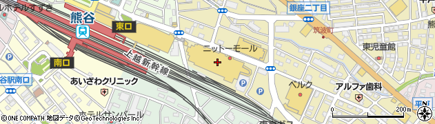 ポーラザビューティ　ニットーモール熊谷店周辺の地図