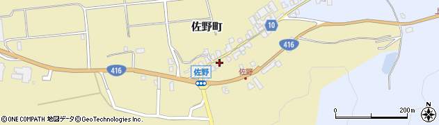 福井県福井市佐野町22周辺の地図