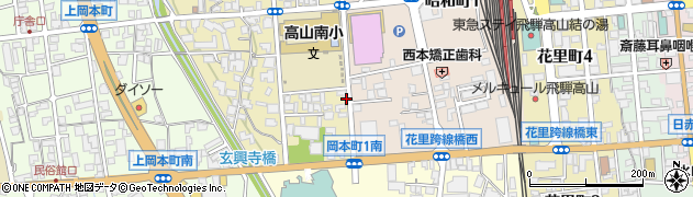高山駅西周辺の地図