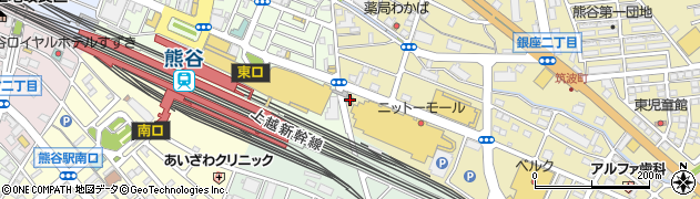 ＡＢＣパソコン教室　熊谷ニットーモール校周辺の地図