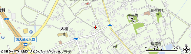 茨城県つくば市大曽根3437周辺の地図