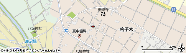 埼玉県加須市杓子木周辺の地図