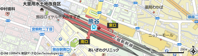 埼玉県熊谷市周辺の地図