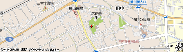 埼玉県深谷市田中612周辺の地図