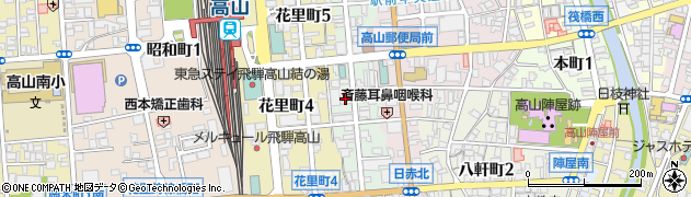 岐阜県信用保証協会高山支店周辺の地図