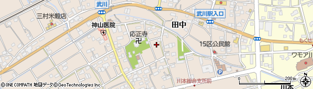 埼玉県深谷市田中180周辺の地図