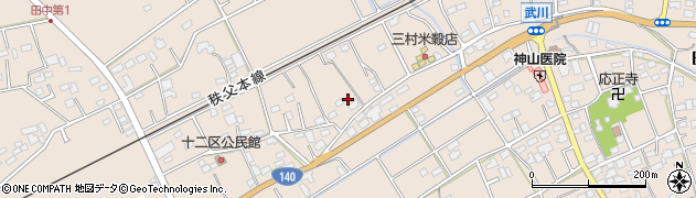 埼玉県深谷市田中853周辺の地図
