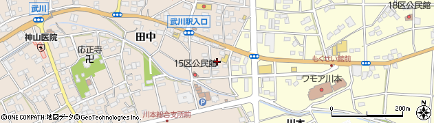 埼玉県深谷市田中133周辺の地図