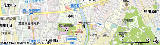 飛騨・高山観光コンベンション協会（一般社団法人）　観光事業部周辺の地図