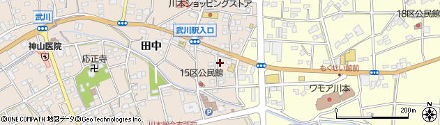 埼玉県深谷市田中134周辺の地図