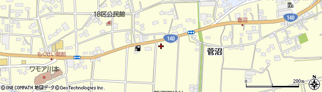 埼玉県深谷市菅沼468周辺の地図
