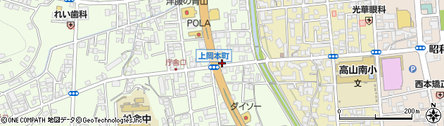 上岡本町周辺の地図