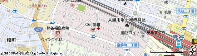 埼玉県熊谷市宮前町周辺の地図