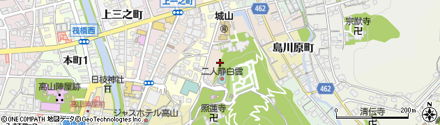 岐阜県高山市堀端町周辺の地図