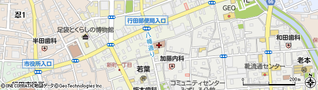 行田郵便局周辺の地図