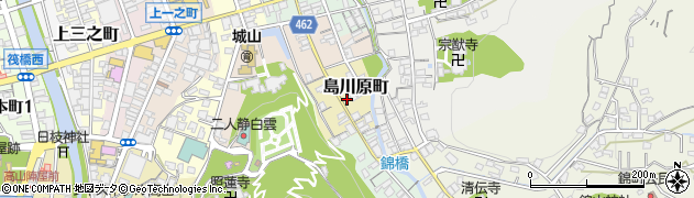岐阜県高山市島川原町周辺の地図