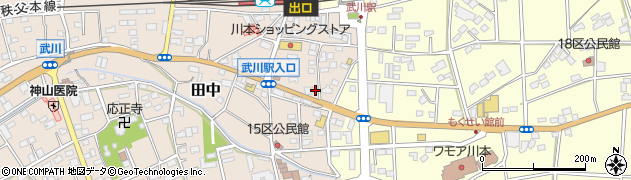 埼玉県深谷市田中43周辺の地図