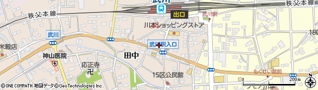 埼玉県深谷市田中58周辺の地図