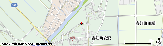 福井県坂井市春江町安沢周辺の地図