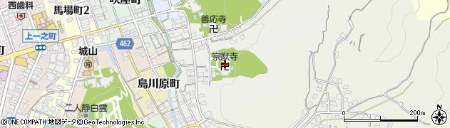 宗猷寺周辺の地図