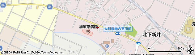埼玉県加須市北下新井1664周辺の地図