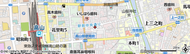 岐阜放送　高山放送局周辺の地図