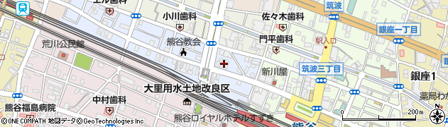 音楽有線放送ＵＳＥＮ受付センター　熊谷支店周辺の地図
