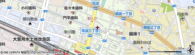 埼玉県熊谷市筑波周辺の地図